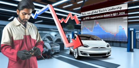 Tesla Reclaims Global Electric Vehicle Leadership as BYD Experiences Decline in Q1 2026