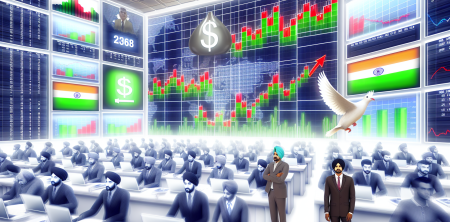 Indian Stock Market Soars Amid Falling Oil Prices and Eased Geopolitical Tensions