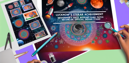 Lucknow’s Stellar Achievement: Designer’s Space Mission Patch Becomes an Official Indian Stamp