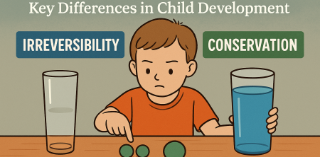 Irreversibility vs. Conservation: Key Differences in Child Development
