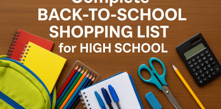 Complete Back-to-School Shopping List for High School