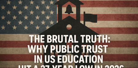 The Brutal Truth: Why Public Trust in US Education Hit a 27-Year Low in 2026