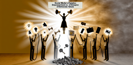 Social Media’s Paradox: Empowerment vs. Erosion of Democratic Values