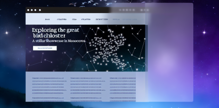 Exploring the Great Bird Cluster: A Stellar Showcase in Monoceros