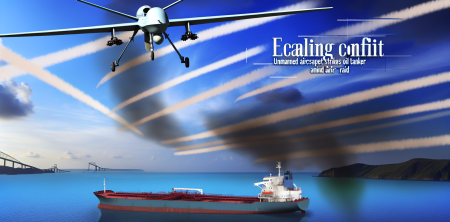 Escalating Conflict: Iranian Drone Strikes Oil Tanker Near Strait of Hormuz Amid U.S. Airstrikes