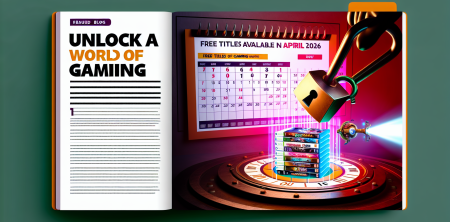 Unlock a World of Gaming: Free Titles Available in April 2026