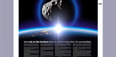 Asteroids on the Horizon: What You Need to Know About the Upcoming Flybys