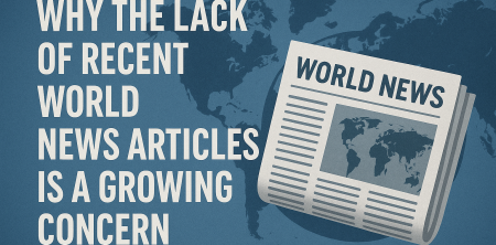 Why the Lack of Recent World News Articles Is a Growing Concern
