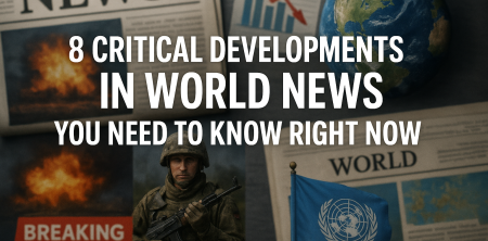 8 Critical Developments in World News You Need to Know Right Now