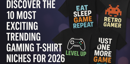 Discover the 10 Most Exciting Trending Gaming T-Shirt Niches for 2026