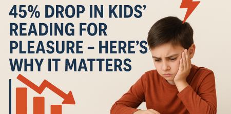 Shocking Decline: 45% Drop in Kids’ Reading for Pleasure – Here’s Why It Matters