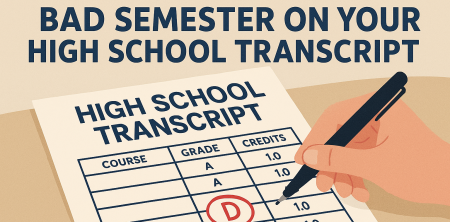 How to Explain a Bad Semester on Your High School Transcript