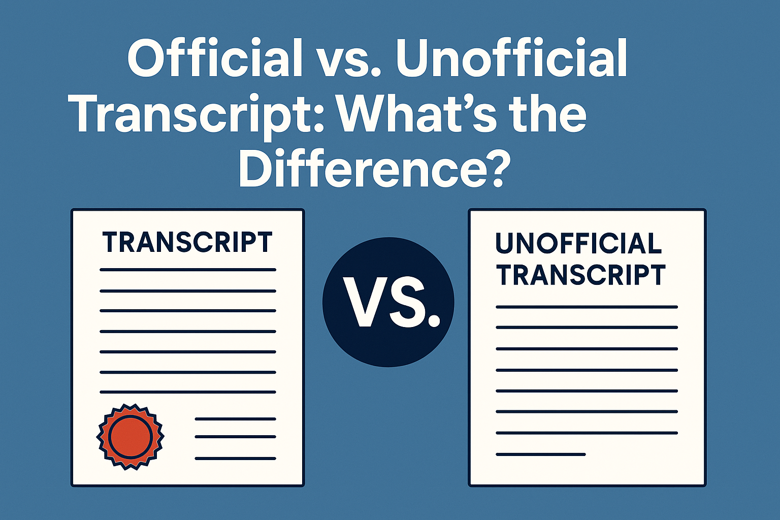 Condensed Transcript Vs Full Transcript Official vs. Unofficial Transcript: What’s the Difference? - Dr ...