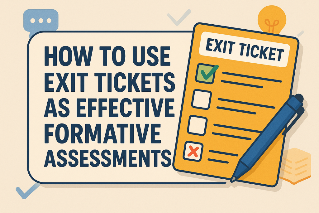 "How to Use Exit Tickets as Effective Formative Assessments" - Dr ...