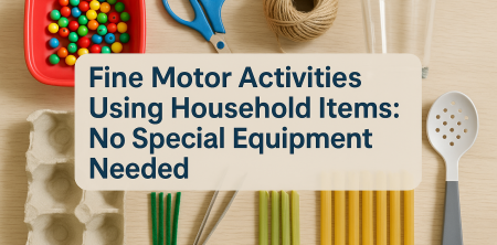 “Fine Motor Activities Using Household Items: No Special Equipment Needed”