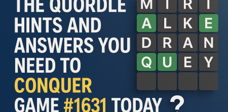 Conquer Quordle #1631: Hints & Answers for July 13, 2026