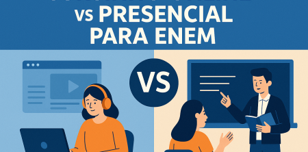Cursinho Online vs Presencial para ENEM