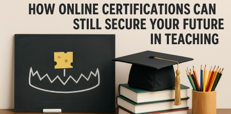 Don’t Fall for the Pay Cut Trap: How Online Certifications Can STILL Secure Your Future in Teaching