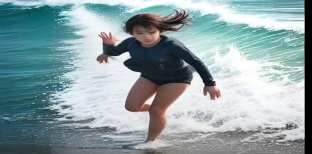 Parents film beach reel as stranger rushes to save toddler from waves